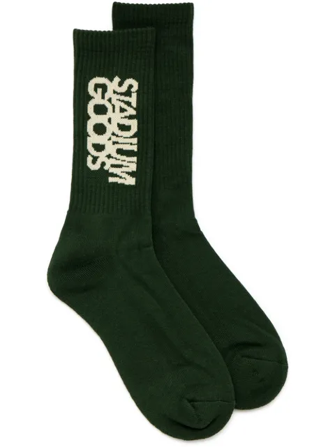 STADIUM GOODS® logo "Cream City" crew socks Green SGS0302