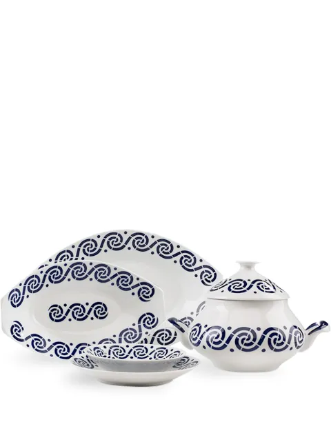 Sargadelos Espiroide Dinner Service 18 piece set Blue 30103007