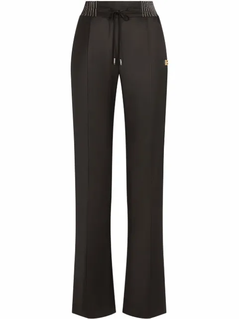 Dolce & Gabbana twill palazzo trousers Black FTB7NTGDP69