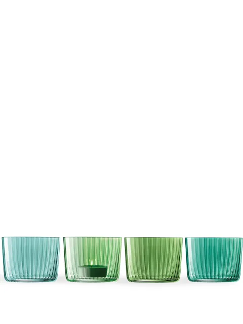 LSA International Gems tealight holder set Green G06007150