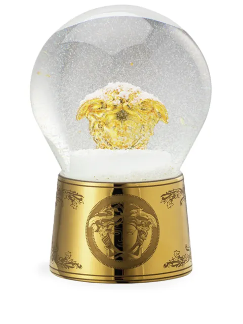 Versace Golden Medusa glass snow globe White 1449840372127560