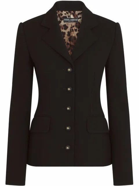 Dolce & Gabbana Dolce single-breasted wool blazer Black F26CHTFU2TZ