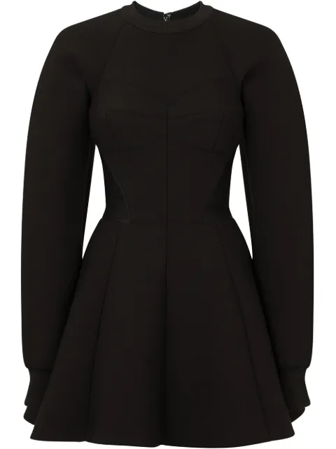 Dolce & Gabbana flared fitted-waistline dress Black F6R6RTG7BDX