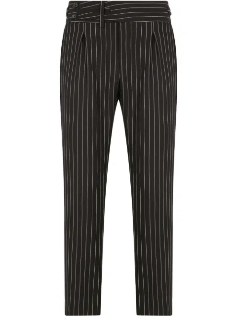 Dolce & Gabbana pinstriped tailored trousers Black GWBRETFR2XI