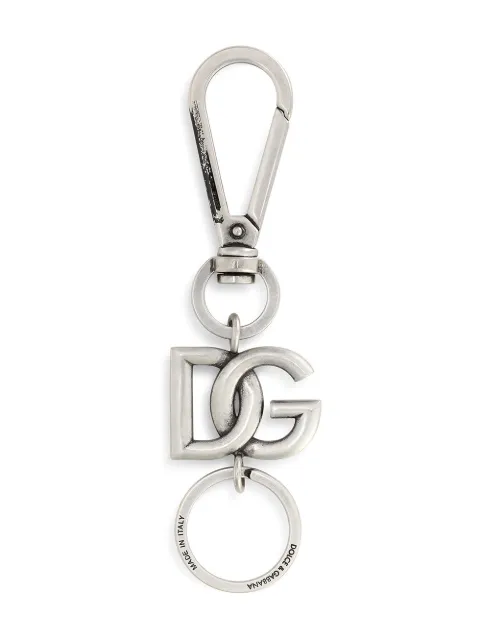 Dolce & Gabbana logo-plaque silver-tone keyring Silver BP3002AM691