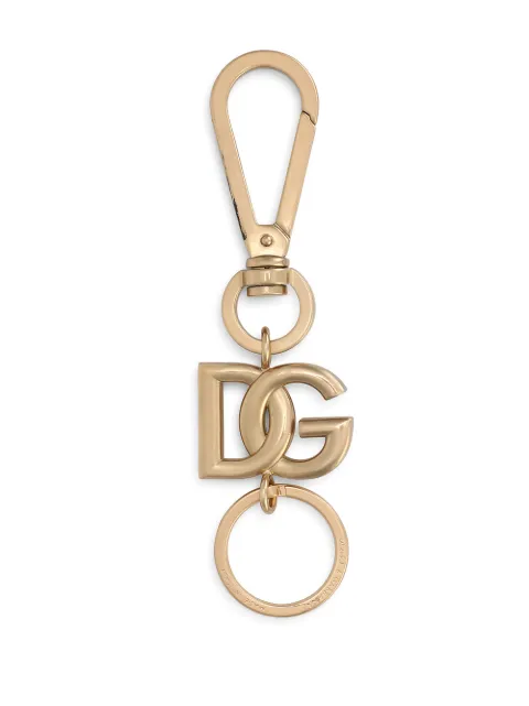 Dolce & Gabbana logo-plaque gold-tone keyring Gold BP3002AM691