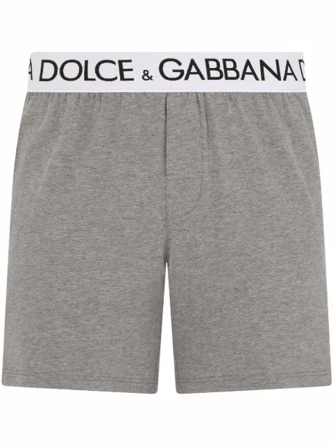 Dolce & Gabbana logo-waistband boxer shorts Grey M4B99JOUAIG