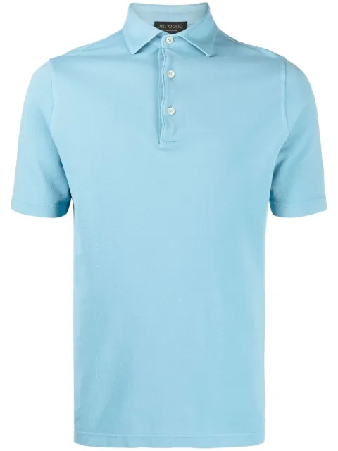 Dell'oglio short-sleeved polo shirt Blue PLMBASPIQVIN
