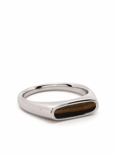 Tom Wood Mario tiger eye ring Silver 100655