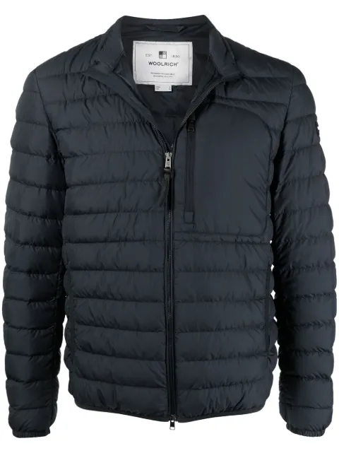 Woolrich zipped padded jacket Blue WOOU0393MRUT2635
