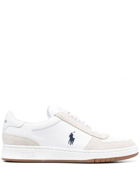 Polo Ralph Lauren Court leather suede sneakers White 809834463002