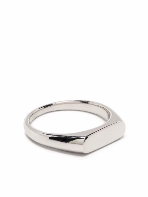 Tom Wood Knut signet ring Silver R75SHNA01S925
