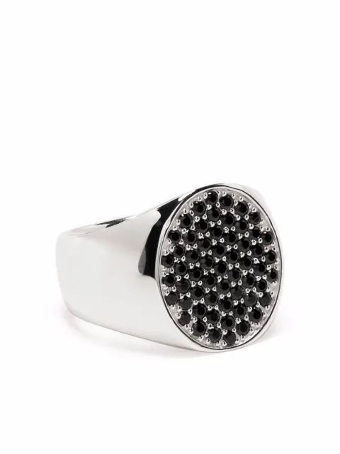 Tom Wood Pinkie spinel signet ring Silver R74HVBSPS925
