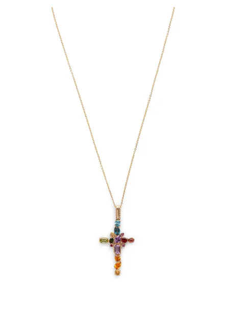 Dolce & Gabbana 18K yellow gold Rainbow gemstone pendant Gold WAMR1GWMIX1