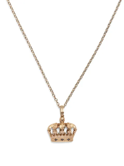 Dolce & Gabbana 18K white gold Royal diamond pendant Silver WALK5GWWH01