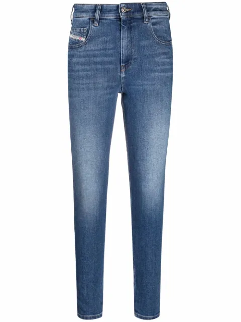 Diesel Slandy high-waist super skinny jeans Blue 00SEWL009QS