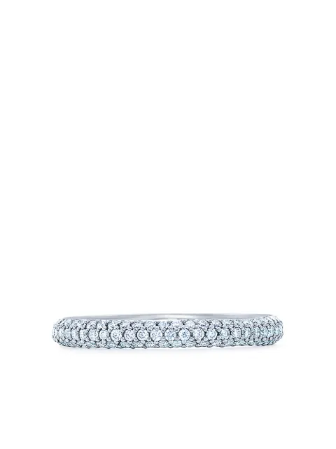 KWIAT 18kt white gold Moonlight 3-row pave diamond ring Silver W13600W0DIA18KW