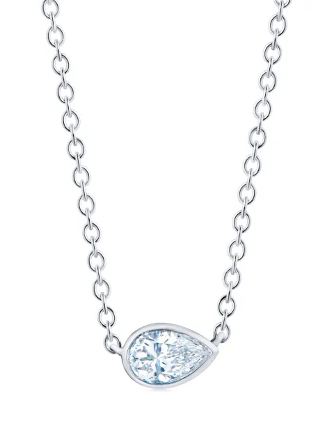 KWIAT 18kt white gold side-set pear shape diamond pendant White N979725DIA18KW
