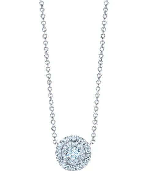 KWIAT 18kt white gold diamond Sunburst pendant Silver N94580DIA18KW