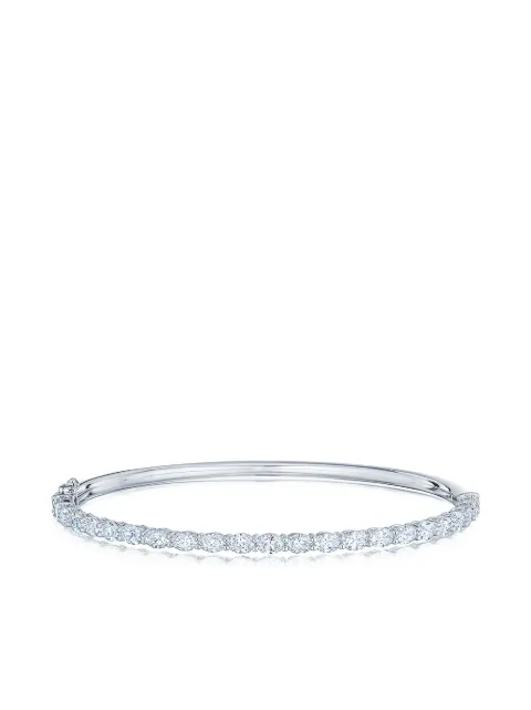 KWIAT 18kt white gold oval diamond bangle Silver B1951517DIA18KW
