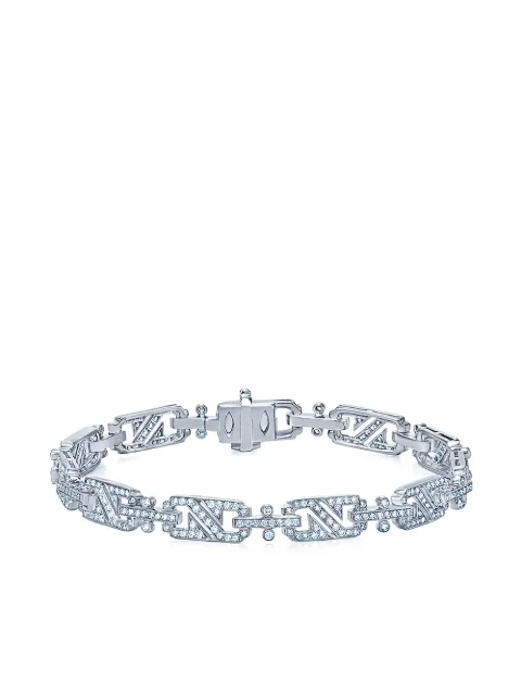 KWIAT 18kt white gold diamond Splendor rectangular link bracelet Silver B292210DIA18KW
