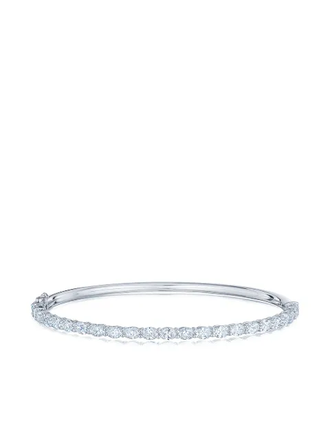 KWIAT 18kt white gold oval diamond bangle Silver B1951513DIA18KW