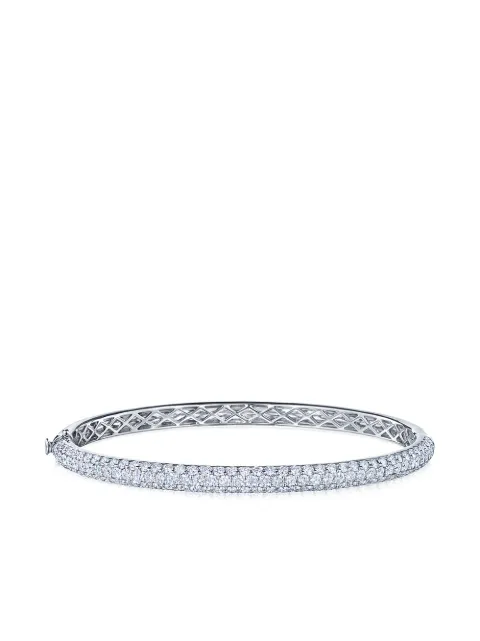 KWIAT 18kt white gold diamond Moonlight three-row medium bangle Silver B15697W0DIA18KW