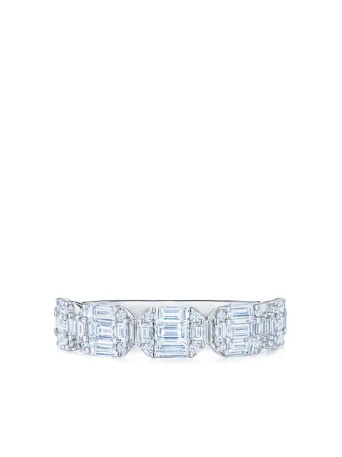 KWIAT 18kt white gold diamond Sunburst partway band ring Silver W301450DIA18KW