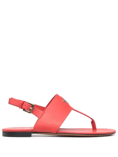 Lorena Antoniazzi logo-studded flat sandals Red E2192SC002380
