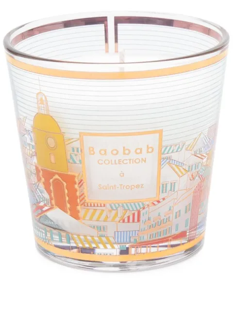 Baobab Collection Saint-Tropez cityscape-print candle Gold MAX08MCSTX