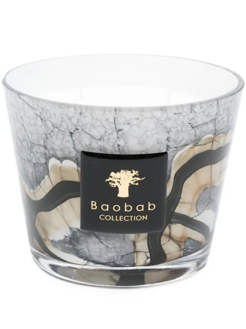 Baobab Collection Stones marble candle Grey MAX10SMA