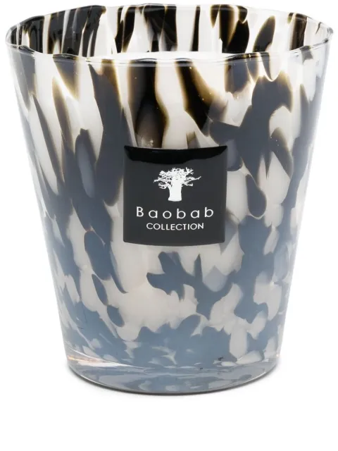 Baobab Collection Max 16 abstract-print candle Black MAX16PB