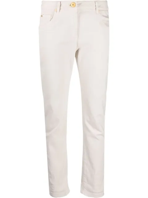 Brunello Cucinelli cropped skinny-fit jeans Neutrals MH137P5679C9443