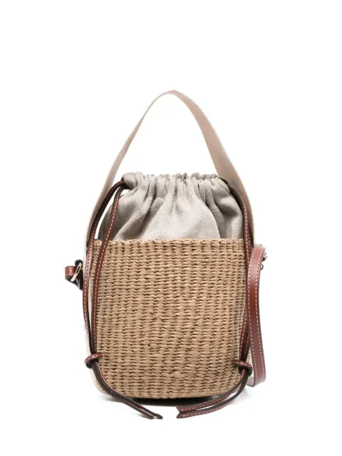 Chloé small Woody bucket bag Neutrals CHC22SS381G55
