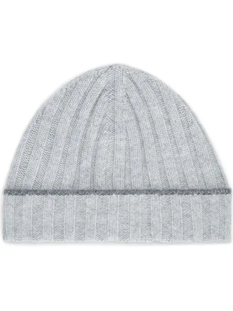 Brunello Cucinelli ribbed cashmere beanie Grey M2240900CS170