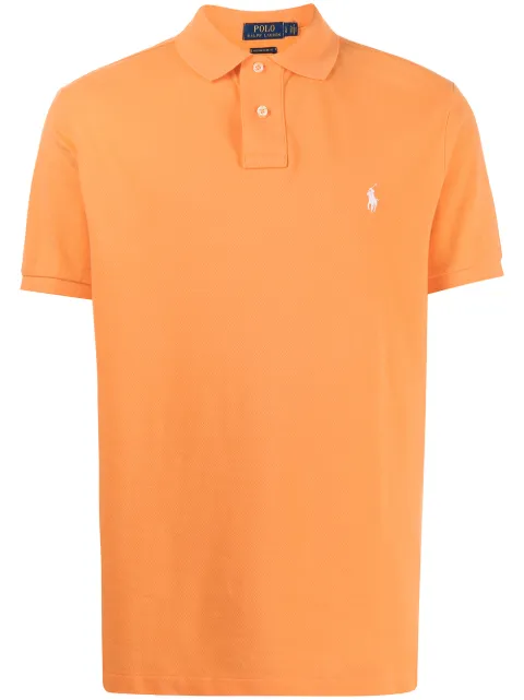 Polo Ralph Lauren piqué embroidered polo shirt Orange 710782592026