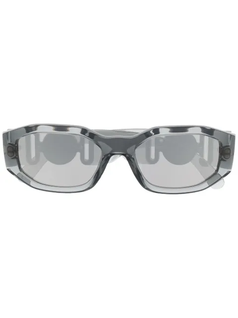 Versace Eyewear Medusa Biggie oval-frame sunglasses Grey VE43613116G