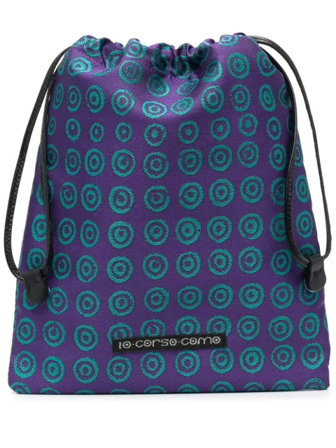 10 CORSO COMO geometric-print makeup bag Purple BUSTINA
