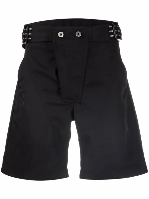 Qasimi Tahriir Motor bermuda shorts Black TRS11