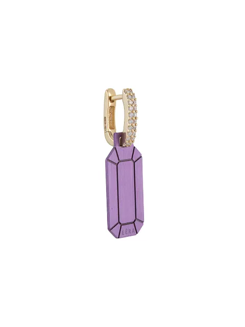 EÉRA Tokyo diamond-embellished single earring Purple TKE24
