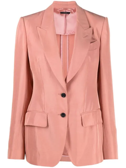 TOM FORD single-breasted tailored blazer Pink GI2805FAX185