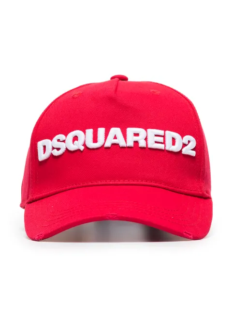 DSQUARED2 embroidered-logo baseball cap Red BCM002805C00001