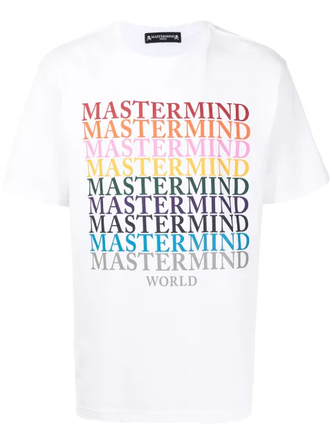 Mastermind World skull logo-print cotton T-shirt White MW21S06TS042017