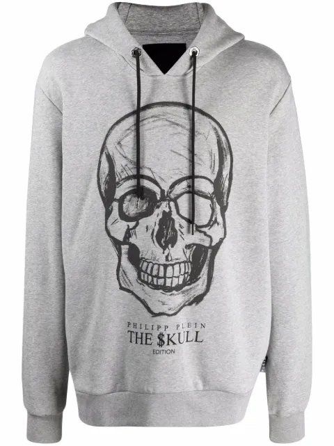 Philipp Plein The Skull print hoodie Grey FAACMJB2543PJO002N