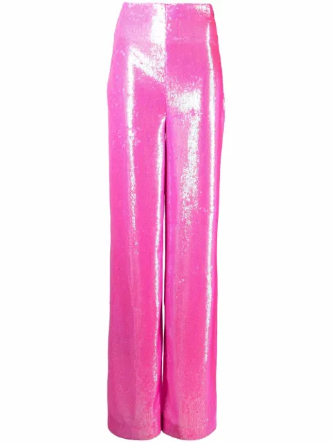 Philipp Plein wide-leg embellished trousers Pink AAACWRT0984PTE003N