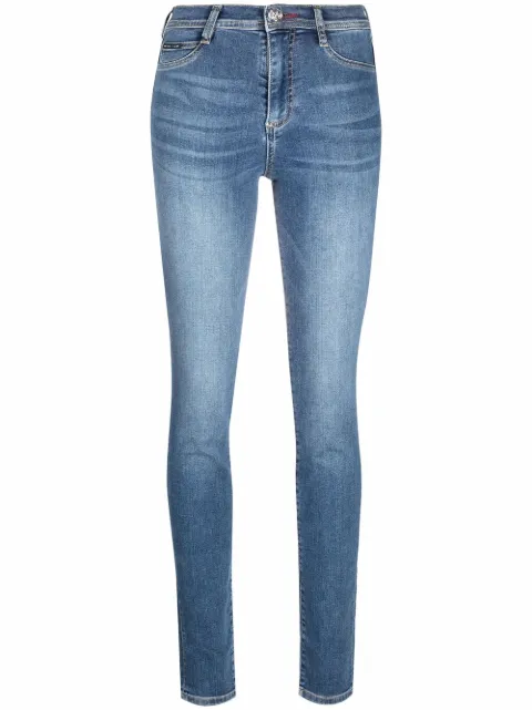 Philipp Plein high-waisted skinny jeans Blue FAACWDT1686PDE004N