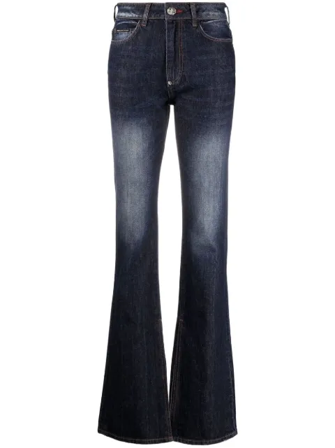 Philipp Plein high-waisted flared jeans Blue FAACWDT1690PDE004N