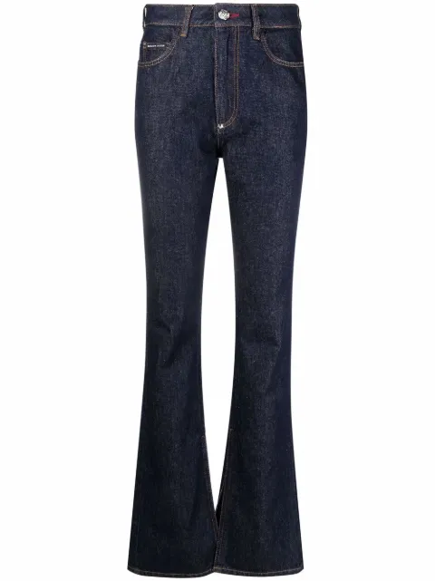 Philipp Plein high-waisted flared jeans Blue FAACWDT1692PDE004N
