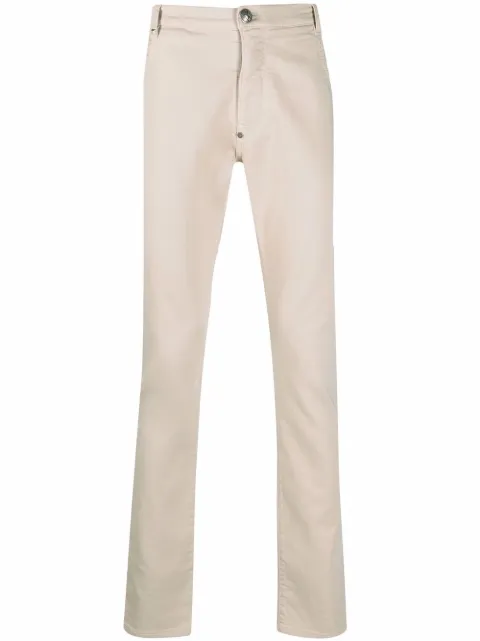 Philipp Plein elasticated-waist straight-leg jeans Neutrals FAACMDT2548PDE004N