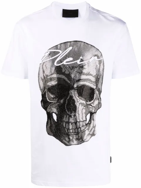 Philipp Plein skull-print T-shirt White FAACMTK5397PJY002N